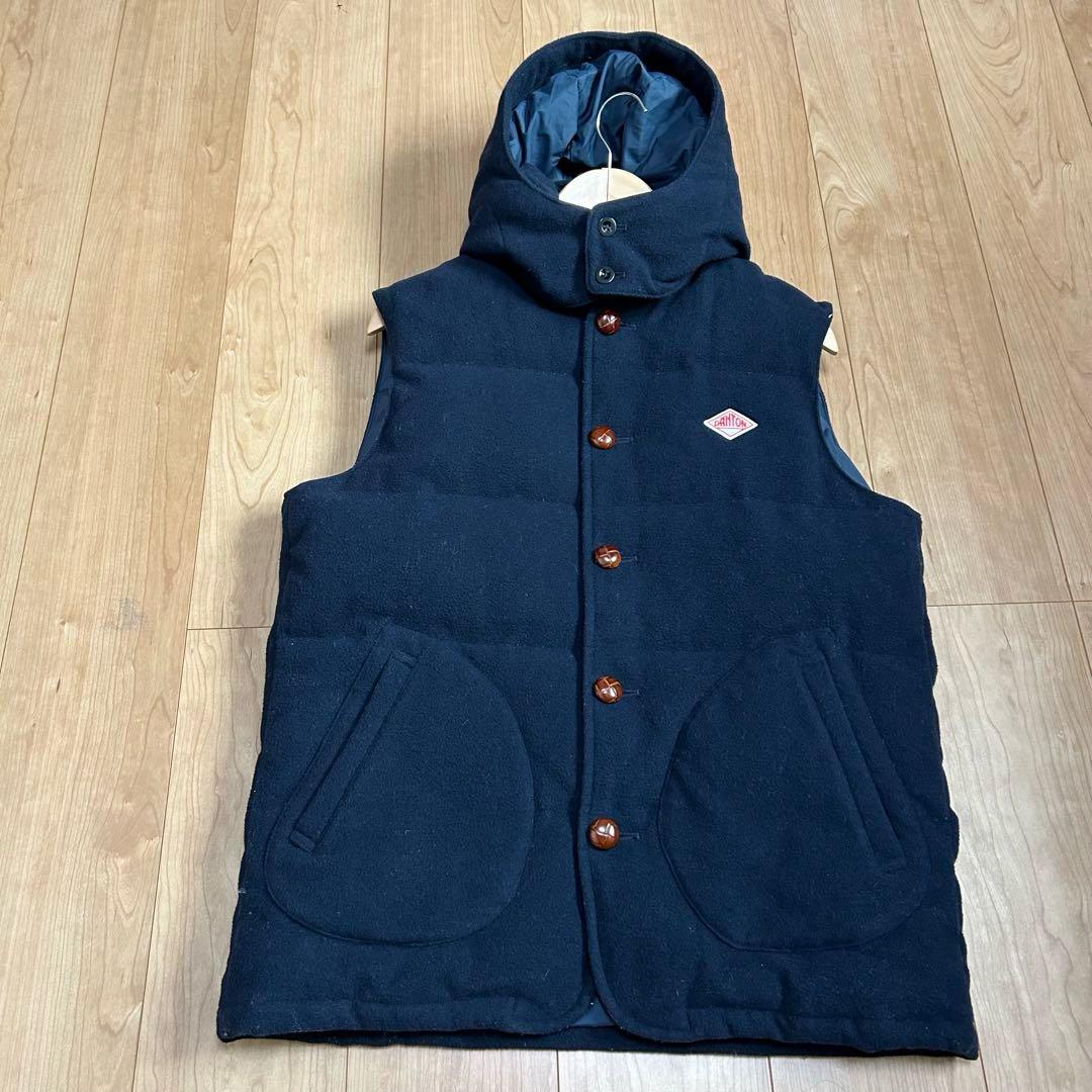 希少　ダントン　DANTON BEAMS別注 ウールモッサ ダウンベスト 44