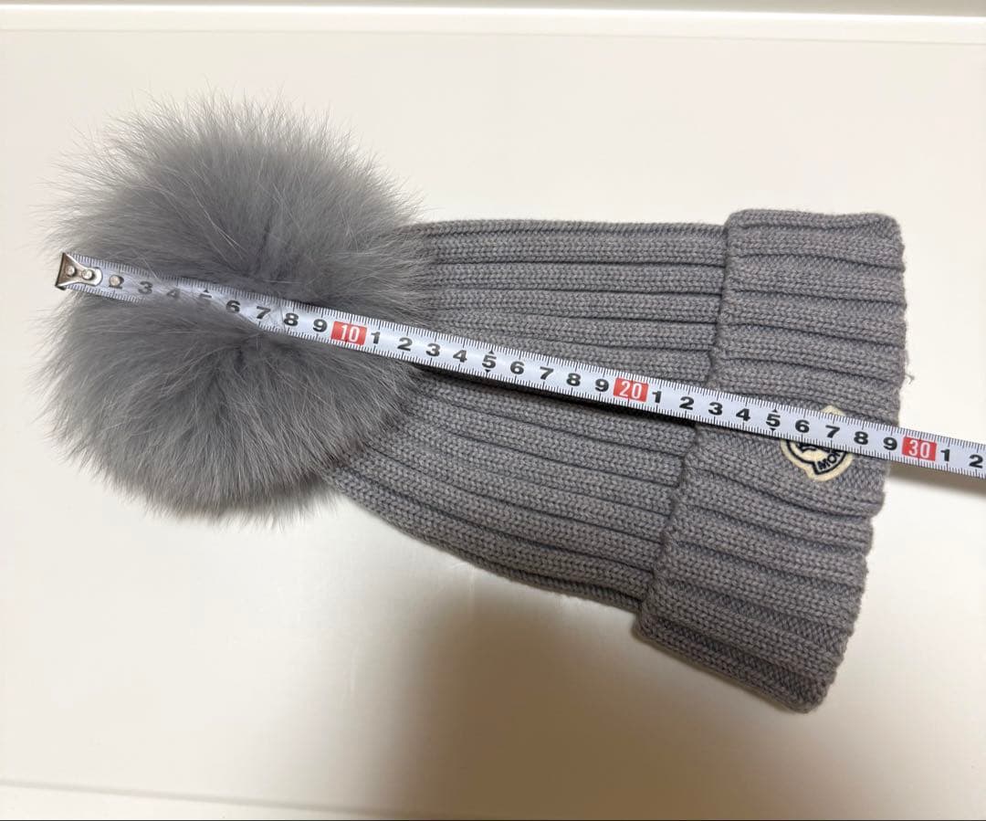 Moncler モンクレール レディース ニット帽 ニットキャップ グレー