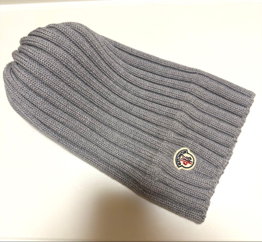 Moncler モンクレール レディース ニット帽 ニットキャップ グレー