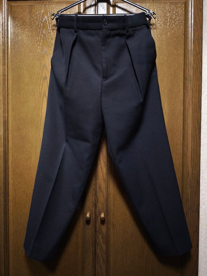 マーカウェア　ウールサバイバルクロス　ペグトップ　ネイビー　サイズ2