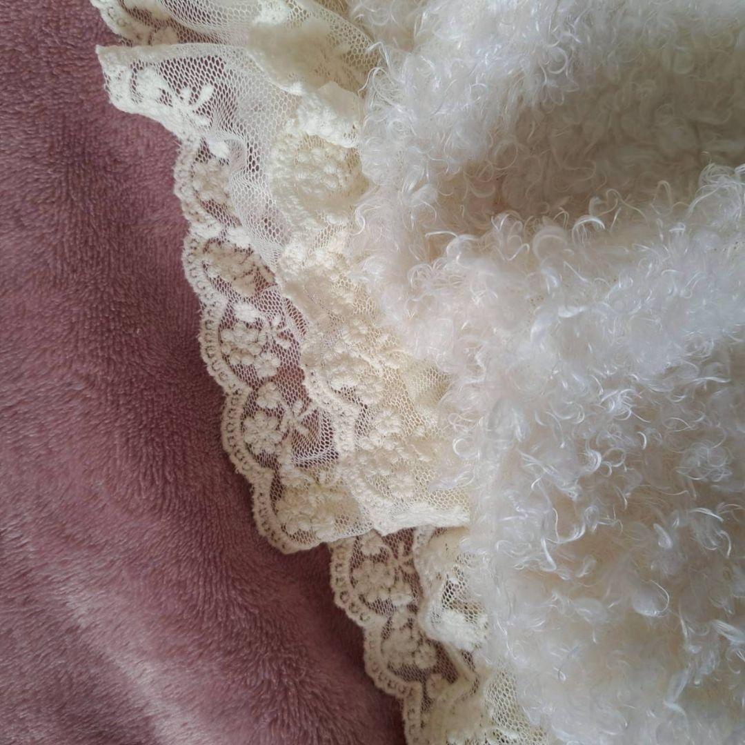 LIZ LIZA もこもこファー　ショートパンツ　かぼちゃパンツ レース y2k