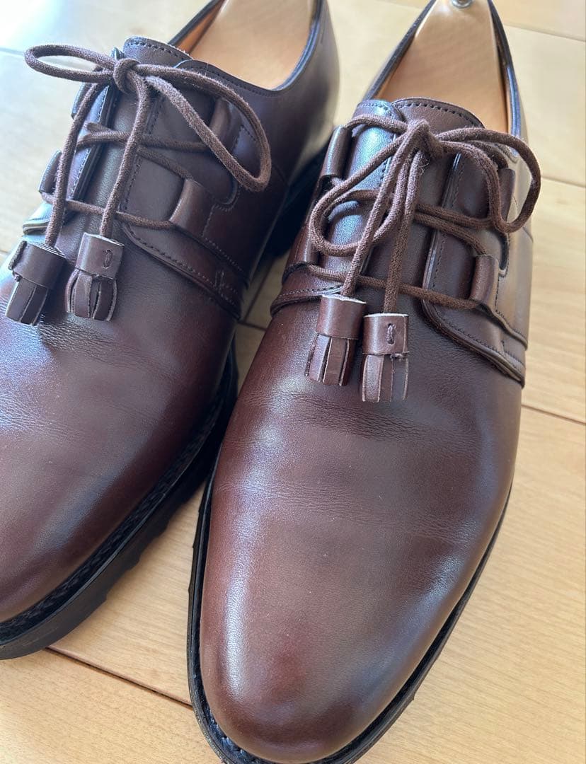 ジョンロブ6E SADLLE 【美品】純正シューキーパー付【サドル】超レア廃盤品