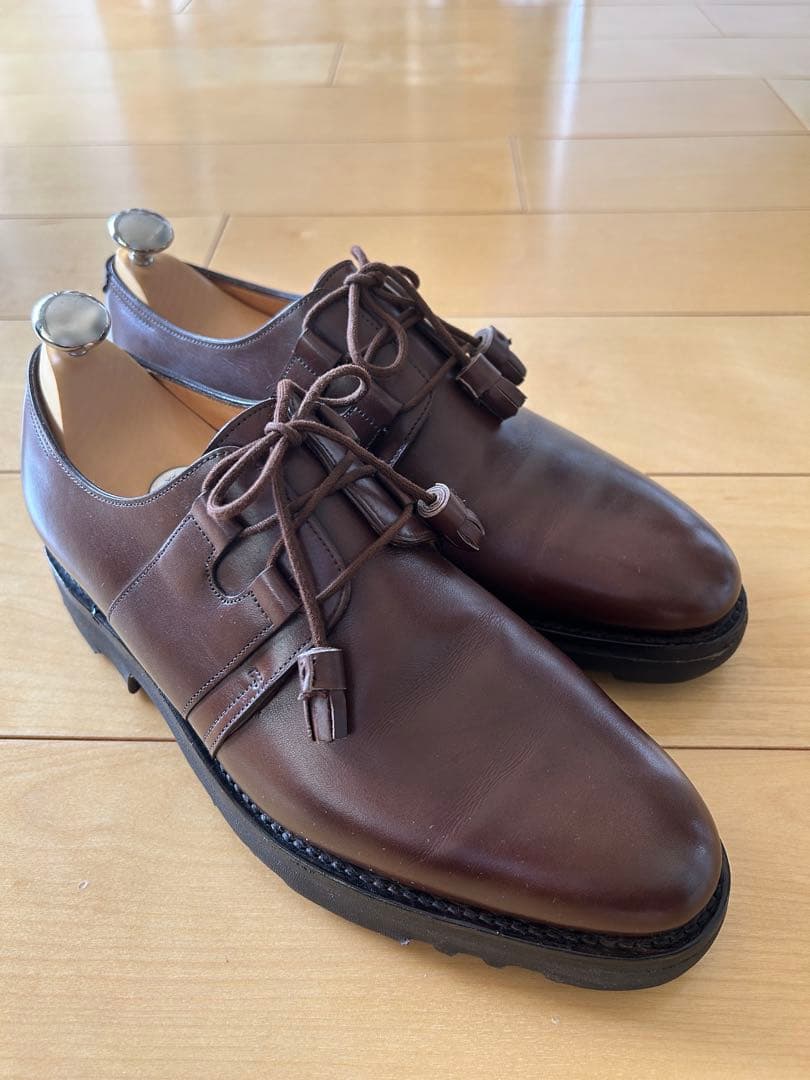 ジョンロブ6E SADLLE 【美品】純正シューキーパー付【サドル】超レア廃盤品