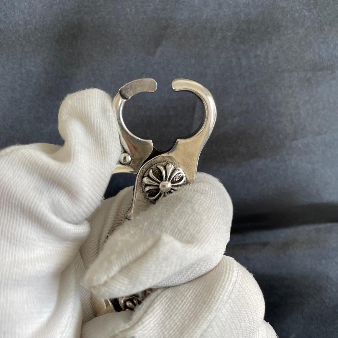 【特別製】美品　シルバー925　クロスフック　メンズ　キーホルダー　キーチェーン