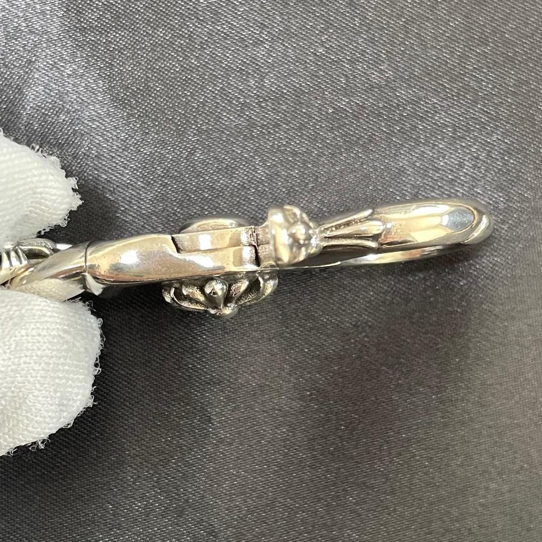 【特別製】美品　シルバー925　クロスフック　メンズ　キーホルダー　キーチェーン