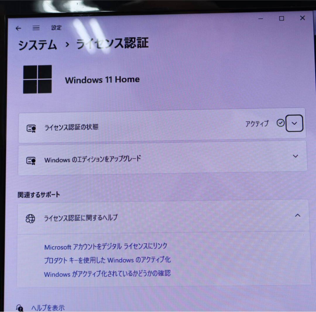 Windows11 NECノートPC SSD256GB 【レイン】