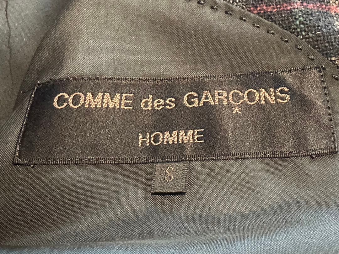 美品　COMME des GARCONS HOMME チェック柄ジャケット S