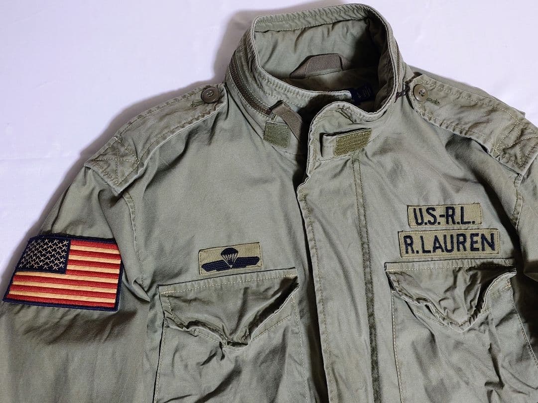 ポロラルフローレン　 ミリタリージャケット オリーブグリーン　Lサイズ