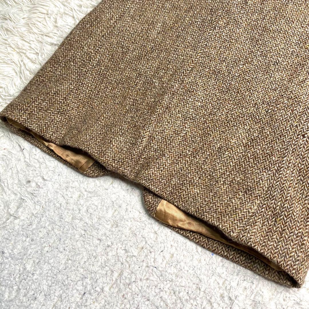 良品✨ハリスツイード テーラード くるみボタン ヘリンボーン Alexandre