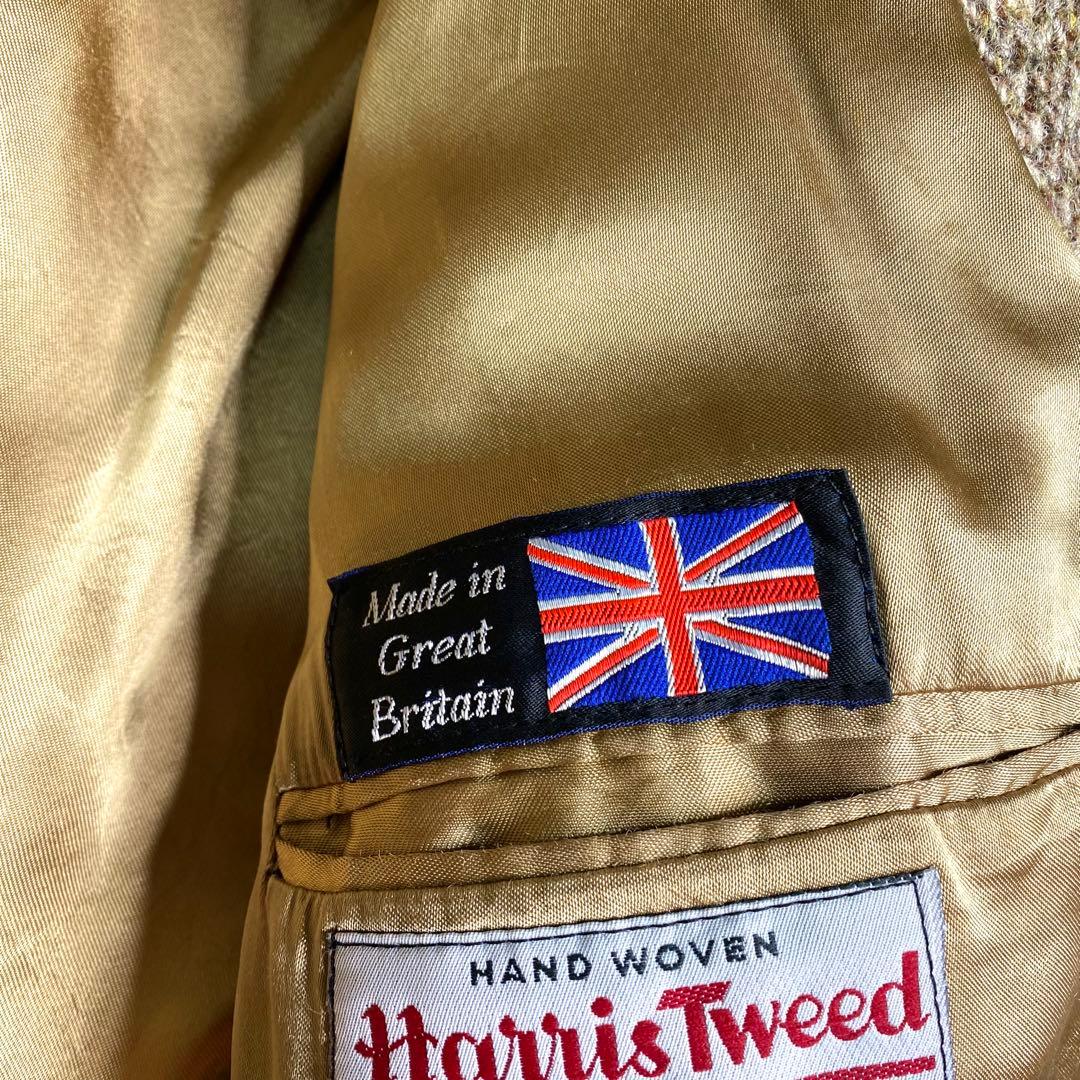 良品✨ハリスツイード テーラード くるみボタン ヘリンボーン Alexandre