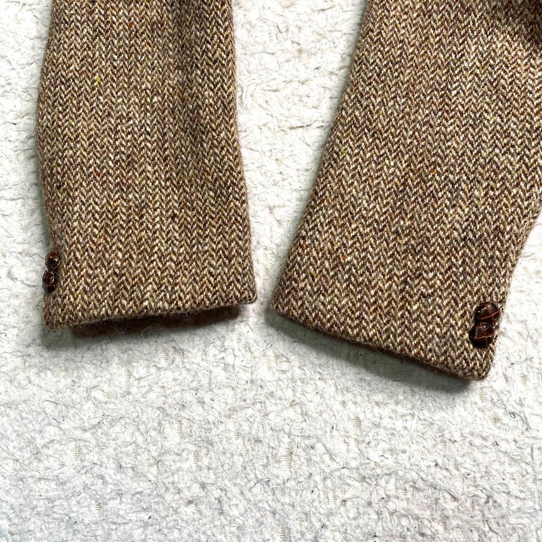 良品✨ハリスツイード テーラード くるみボタン ヘリンボーン Alexandre