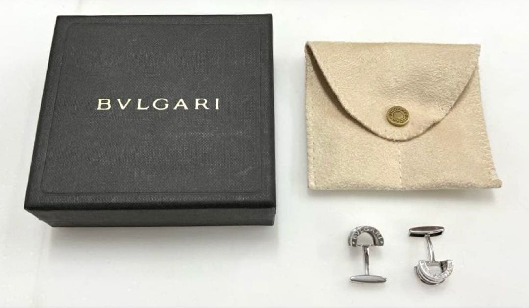 BVLGARI　ブルガリ　カフリンクス　ビーゼロワン　シルバー925　 箱付き