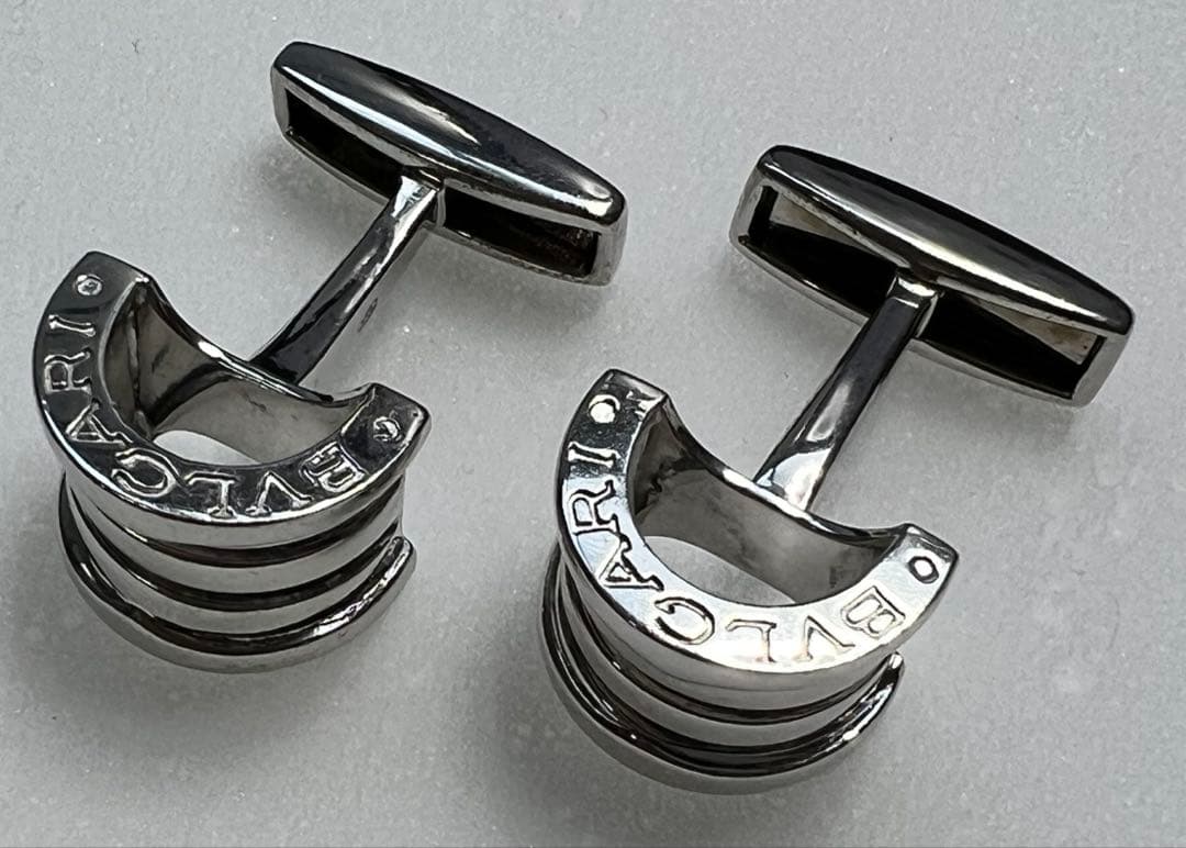 BVLGARI　ブルガリ　カフリンクス　ビーゼロワン　シルバー925　 箱付き