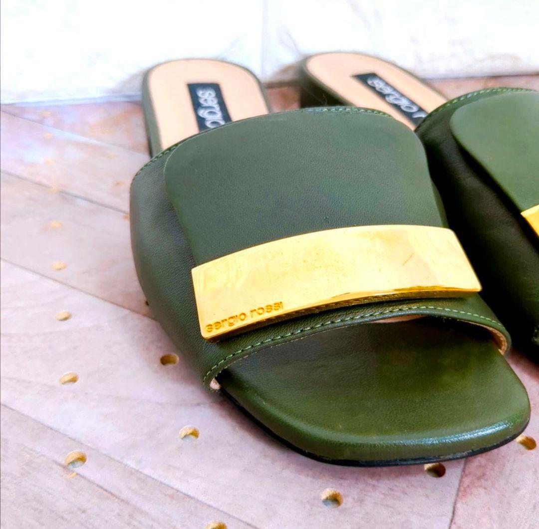 sergio rossi　セルジオロッシ　sr1　ミュール　サンダル　レザー