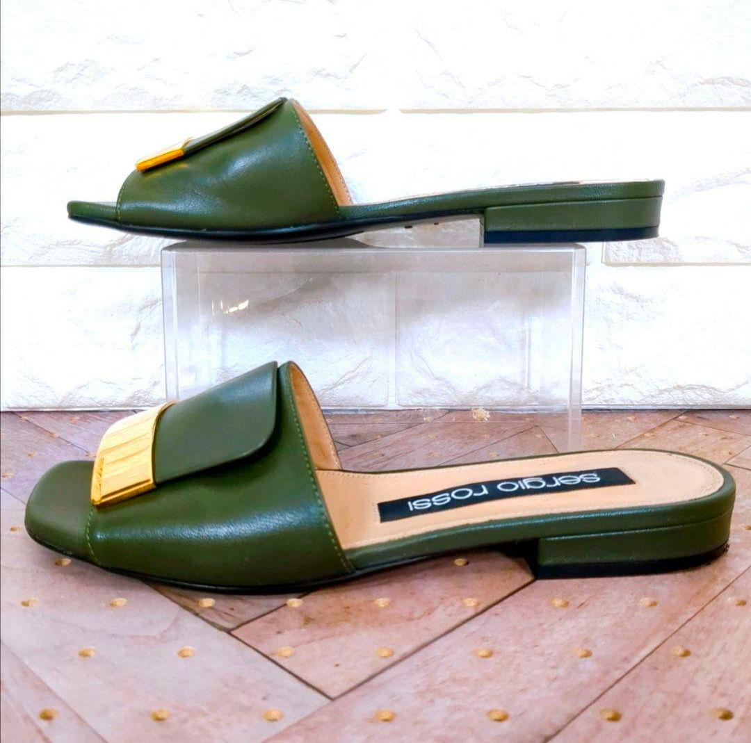 sergio rossi　セルジオロッシ　sr1　ミュール　サンダル　レザー