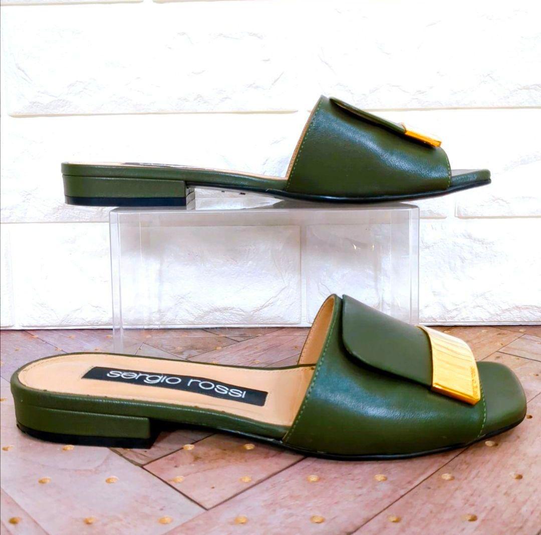 sergio rossi　セルジオロッシ　sr1　ミュール　サンダル　レザー