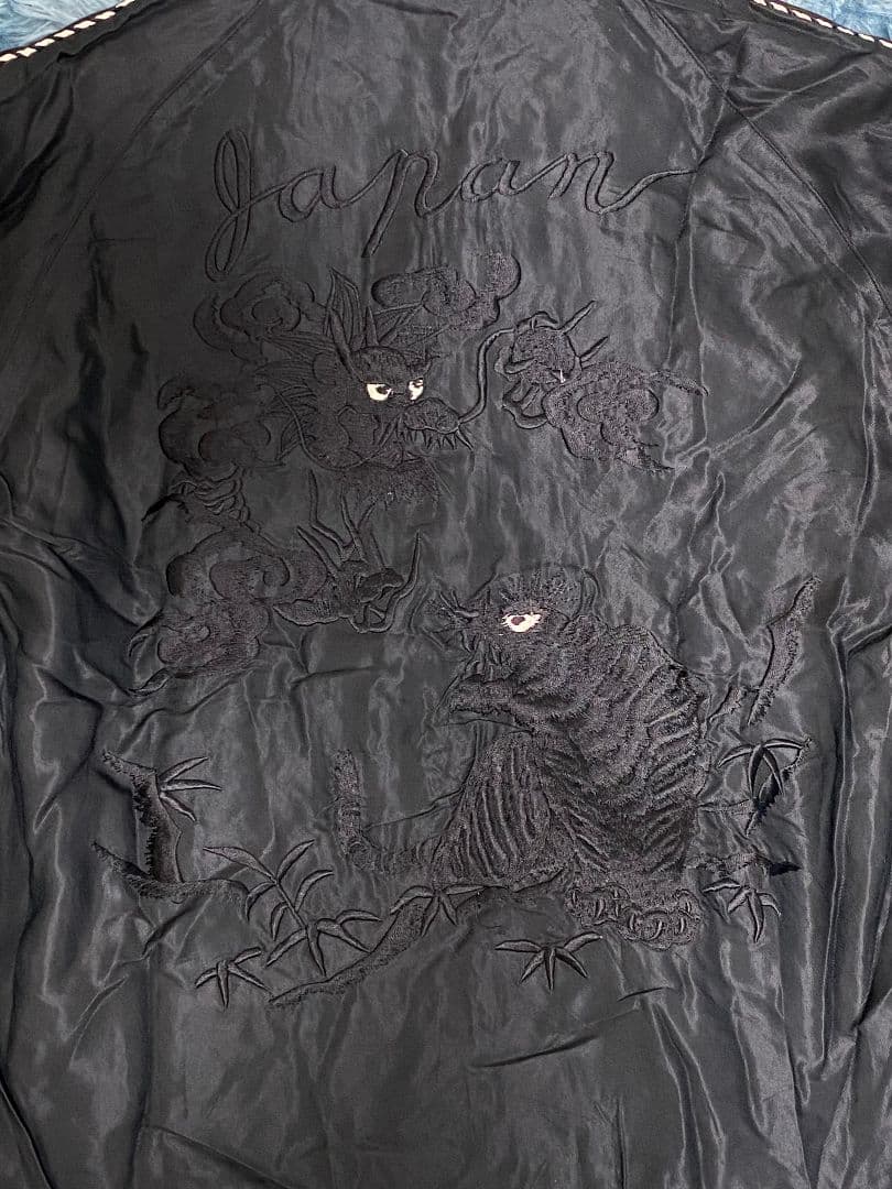 美品　希少beams x テーラー東洋スカジャン 黒龍虎　サイズF