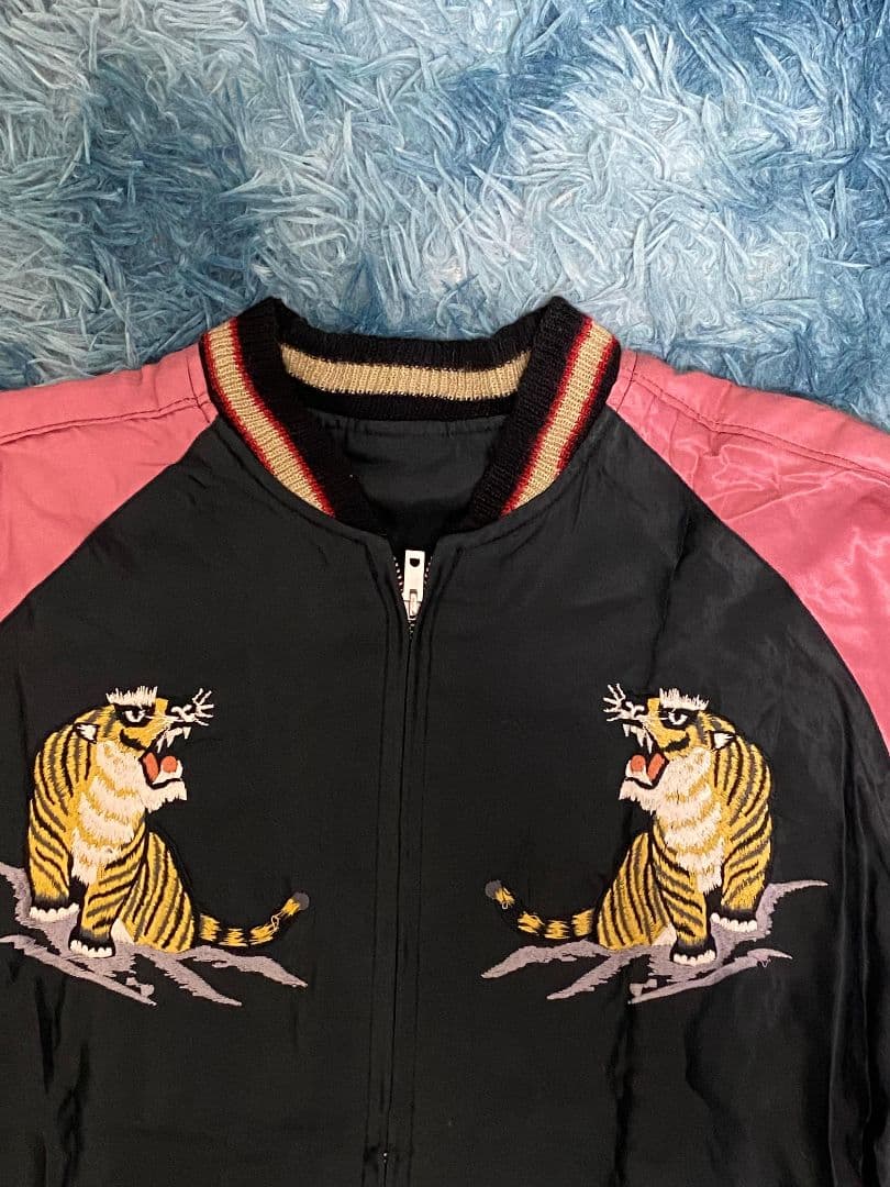 美品　希少beams x テーラー東洋スカジャン 黒龍虎　サイズF