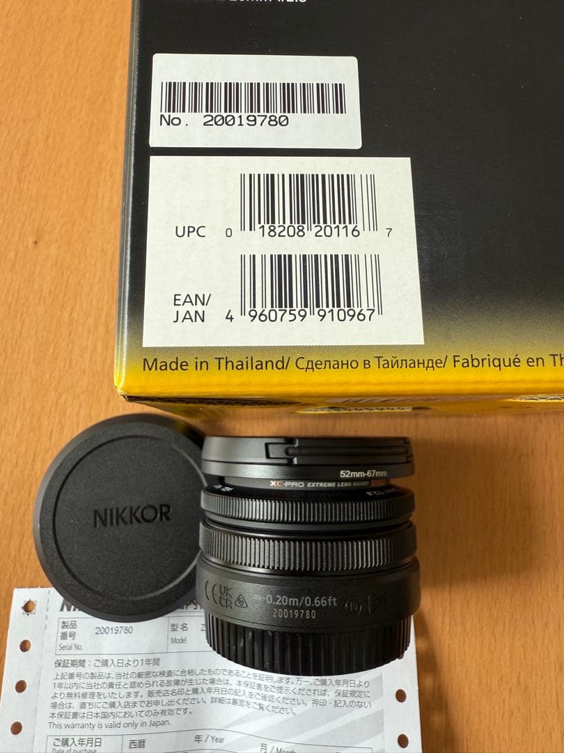 週末値下げ！NIKKOR Z 26mm f/2.8 レンズ フィルター付き