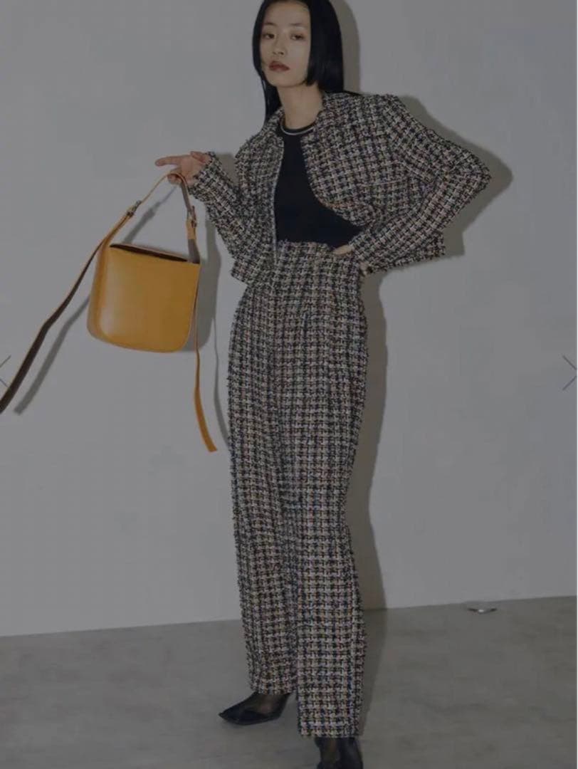 【AMERI】【新品未使用】PLAYFUL TWEED PANTS