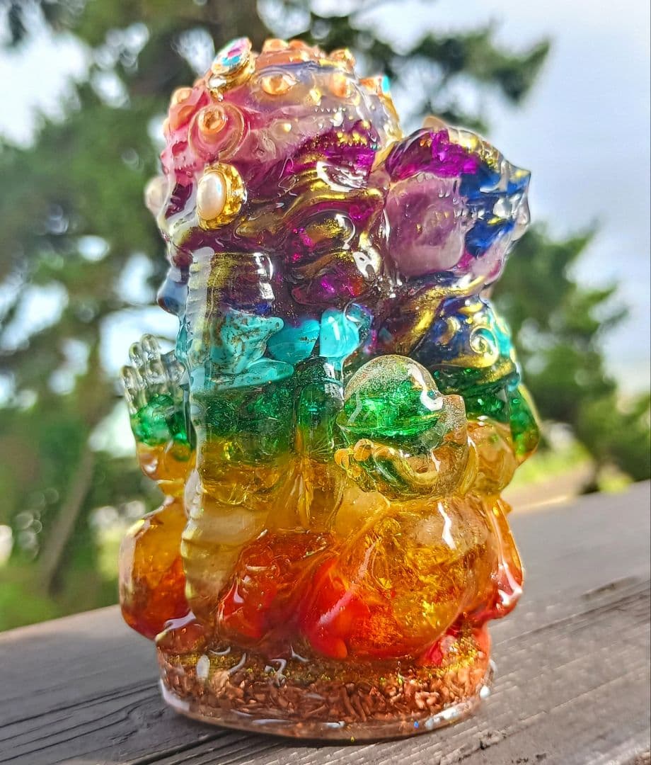 CHAKRA✧COLOR✧ガネーシャ神✧オルゴナイト