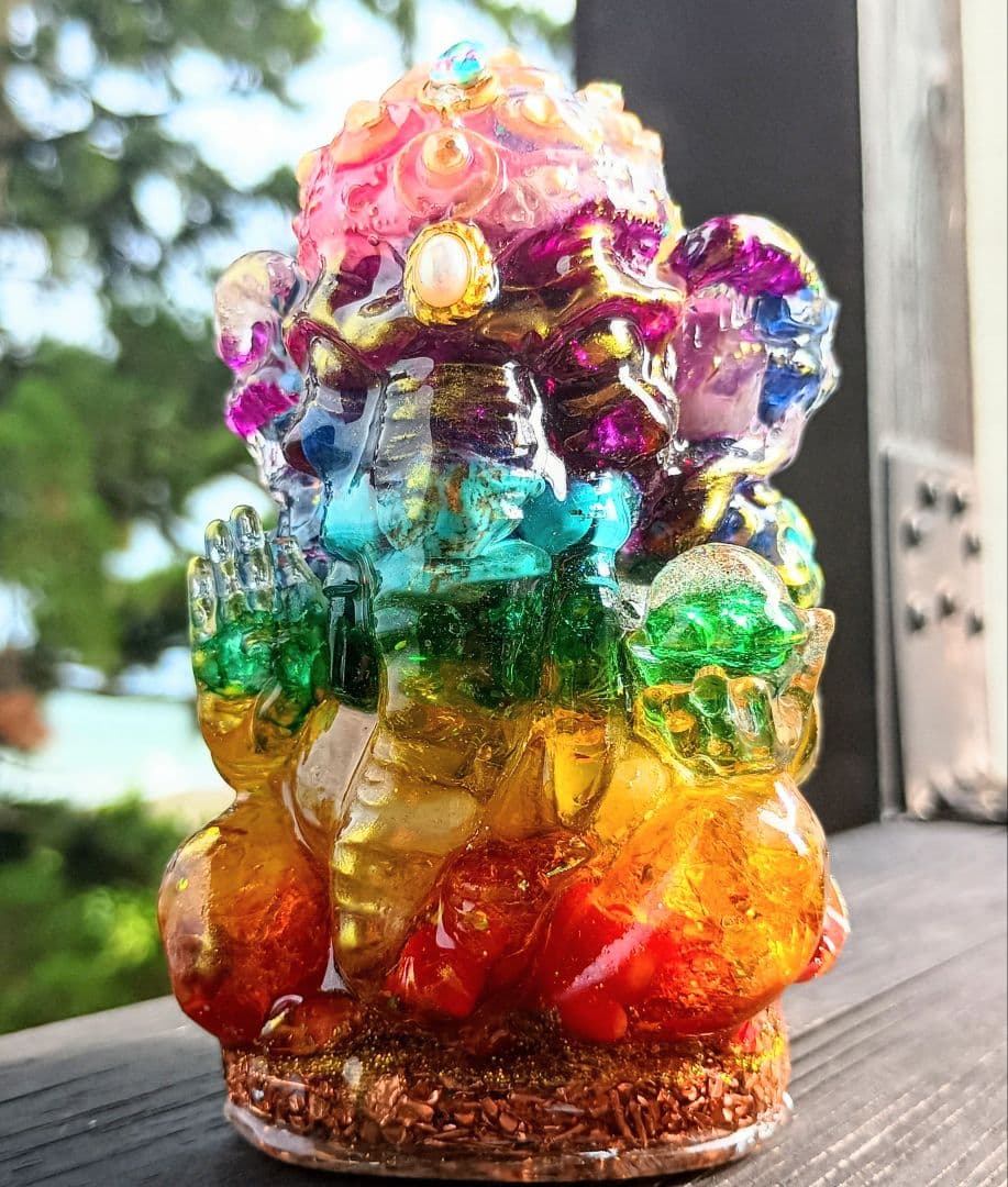 CHAKRA✧COLOR✧ガネーシャ神✧オルゴナイト