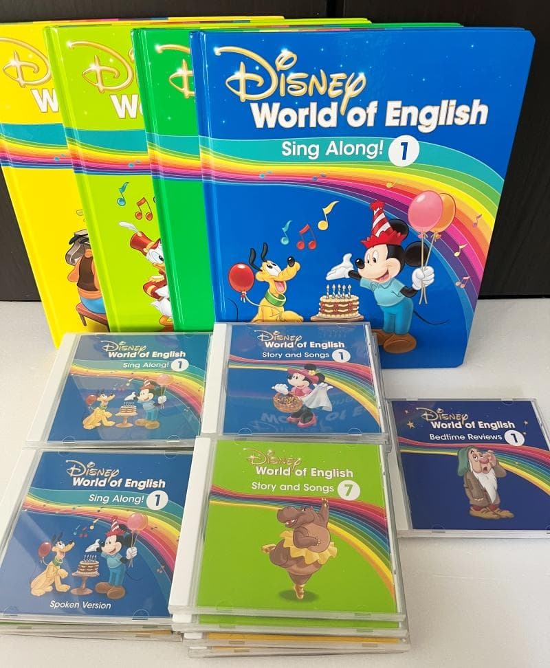 【aya】ディズニー英語　シングアロング本＆CD、Bedtime　最新