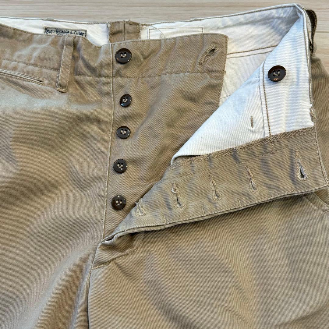 BUZZRICKSON'S × fennica 41カーキ ミリタリーチノ