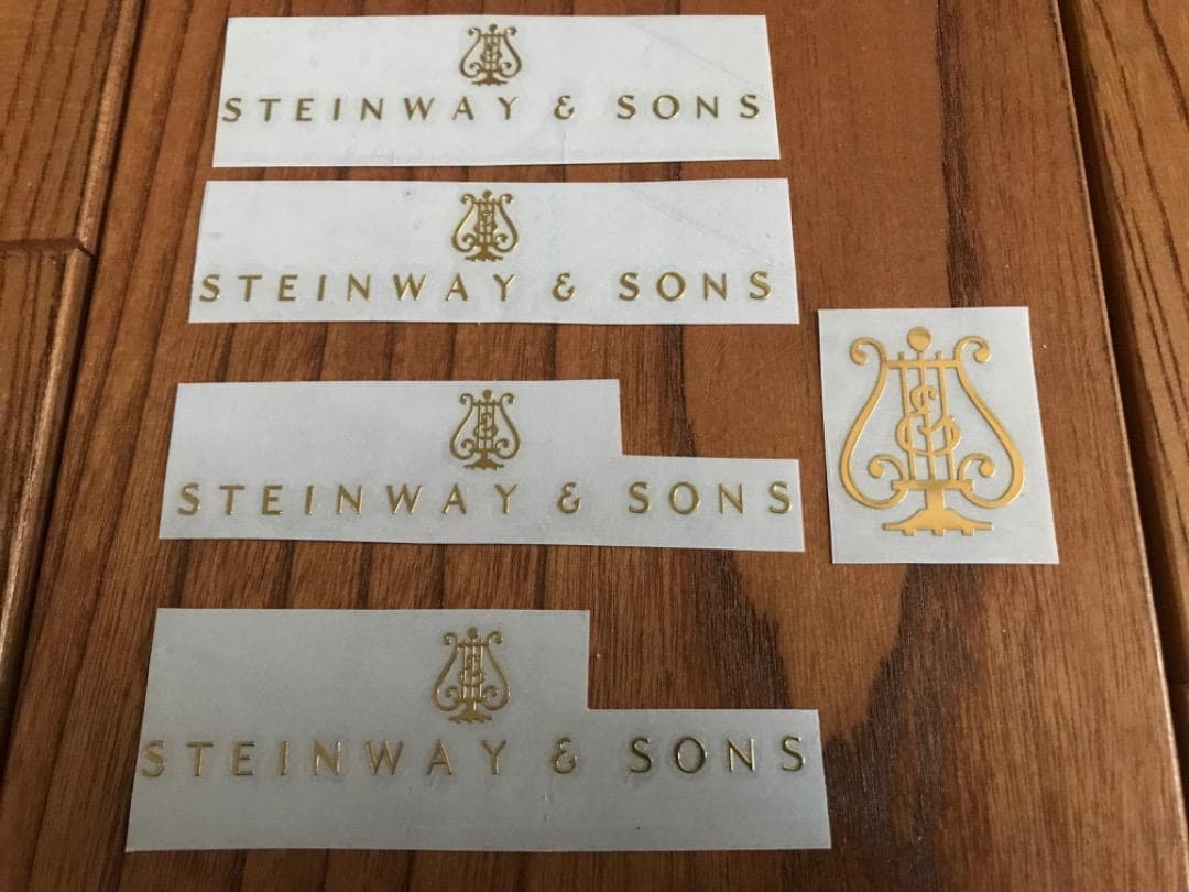 2種計5枚　スタインウェイ Steinway デカール iPhone 等雑貨