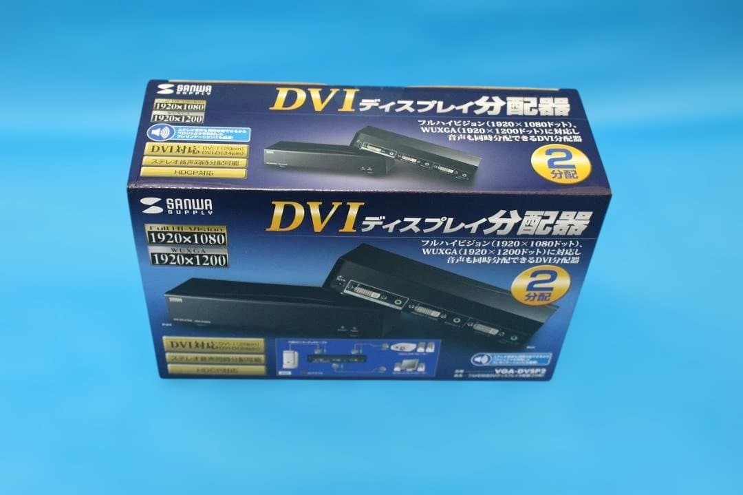 【新品】サンワサプライ / フルHD対応DVIディスプレイ分配器