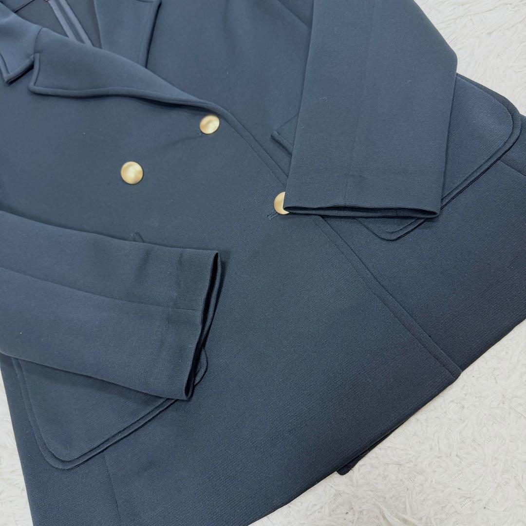 quaranciel カランシエル　ジャージーテーラードジャケット　洗濯可能　金