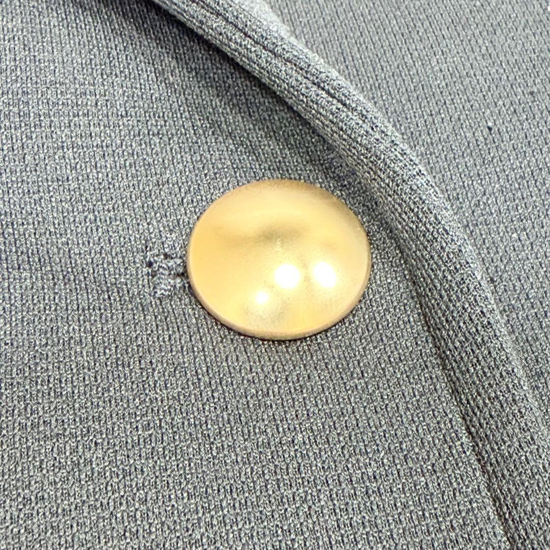 quaranciel カランシエル　ジャージーテーラードジャケット　洗濯可能　金