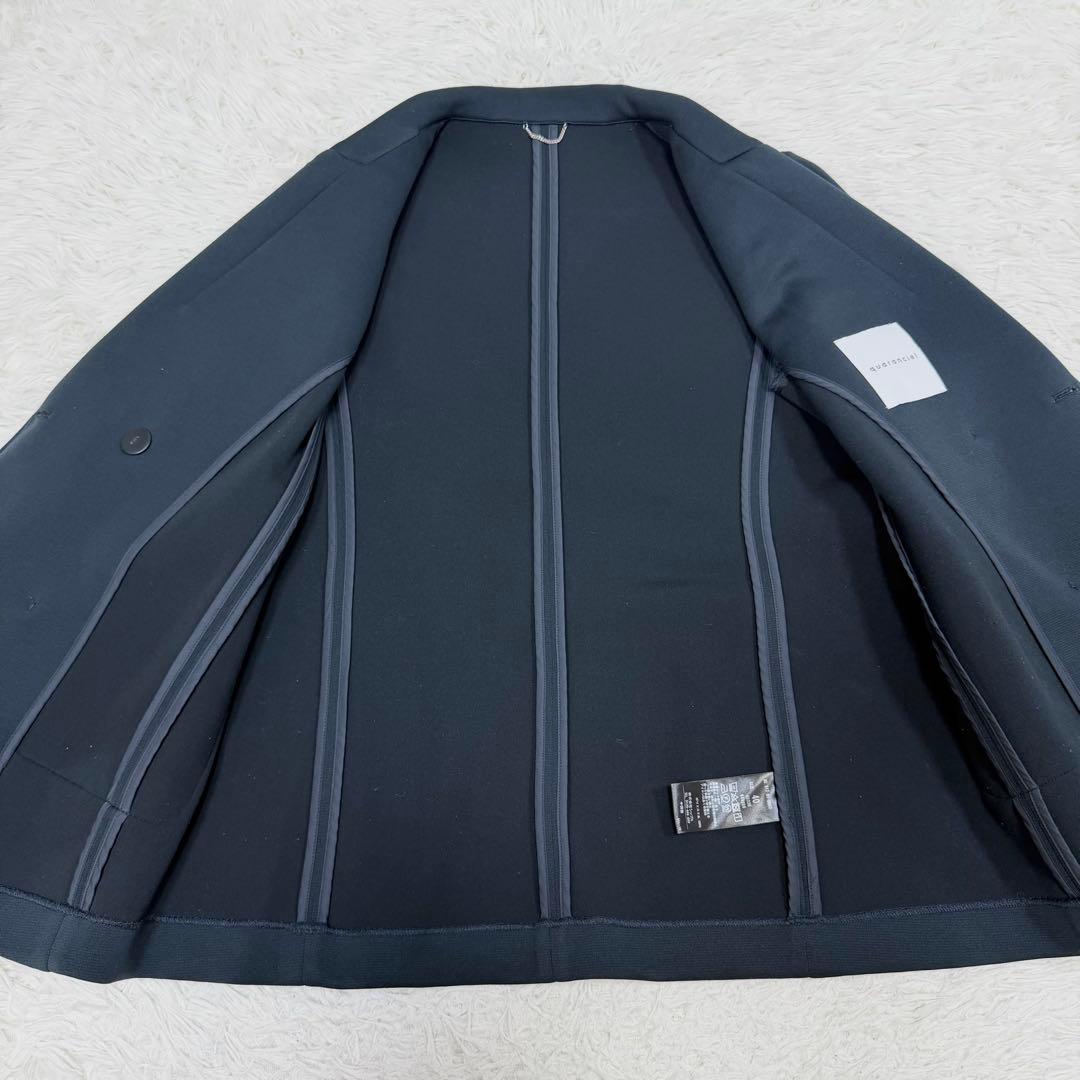 quaranciel カランシエル　ジャージーテーラードジャケット　洗濯可能　金