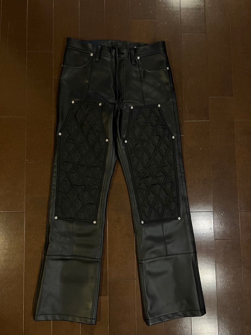 AVALONE SYNTHETIC/L PT avalone レザーパンツ