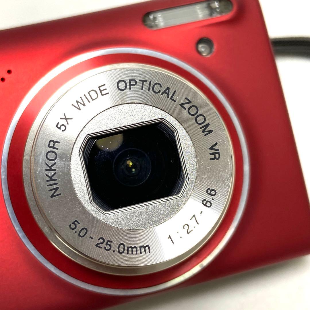 Nikon COOLPIX S5100 レッド ニコン コンデジ デジカメ
