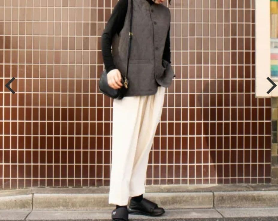 NO CONTROL AIR ✨️ポリエステル コーデュロイテーパードパンツ