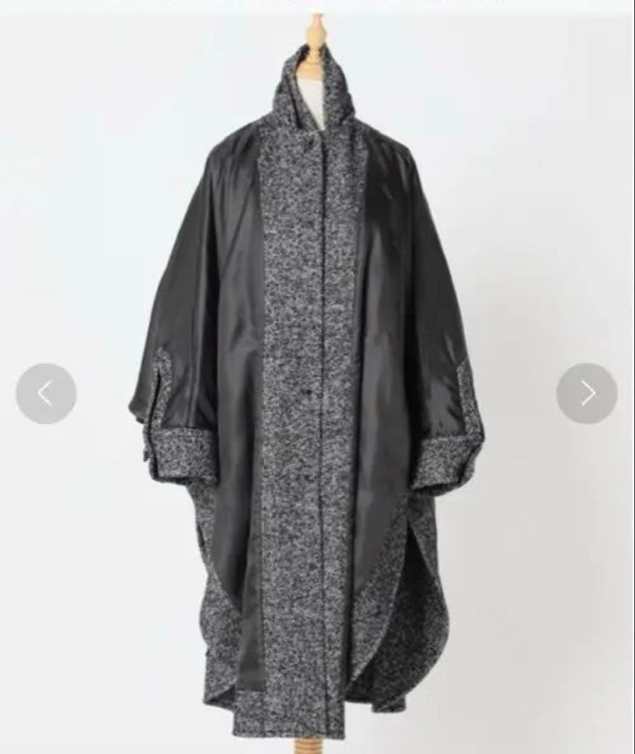 完売品♡ジャーナルスタンダード ウール ヘリンボーンデザインワイドコート