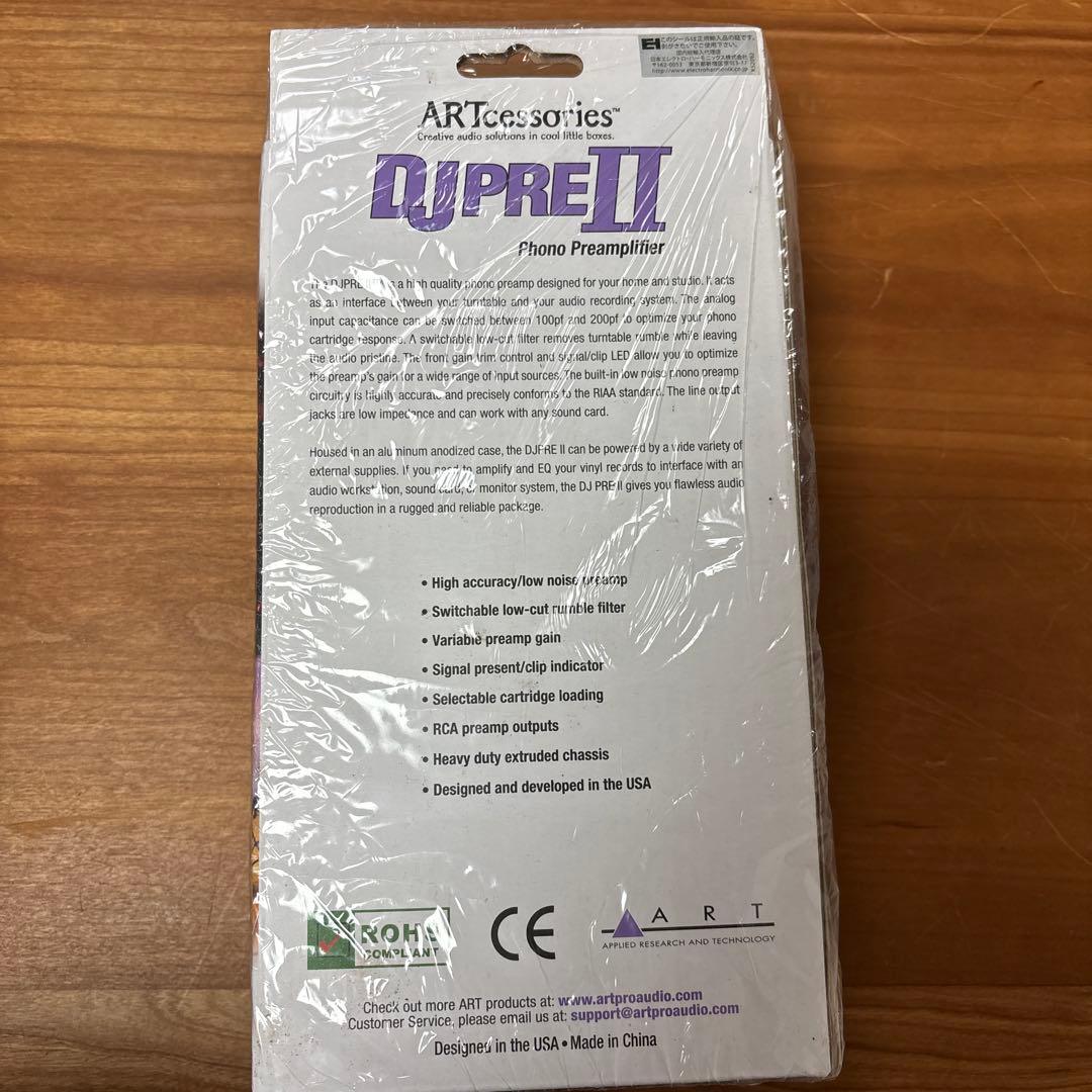 新品未開封 ART DJ Pre II フォノイコライザー レコード用プリアンプ