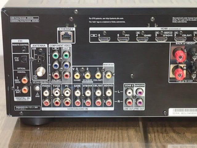 ONKYO AVアンプ TX-NR636リモコン付き　美品美音・難ありですが快調