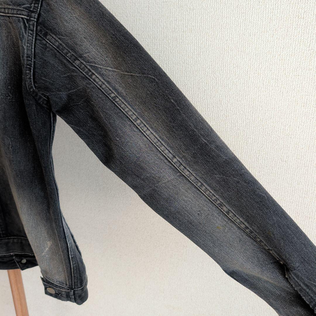 デンハム デニムジャケット Gジャン 2nd ダメージ加工 ブラック M