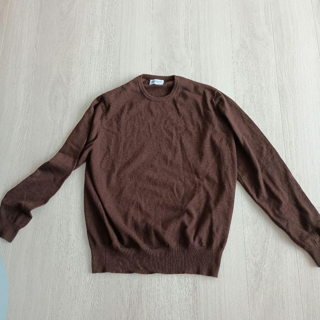 Johnstons of Elgin ブラウン カシミヤセーター