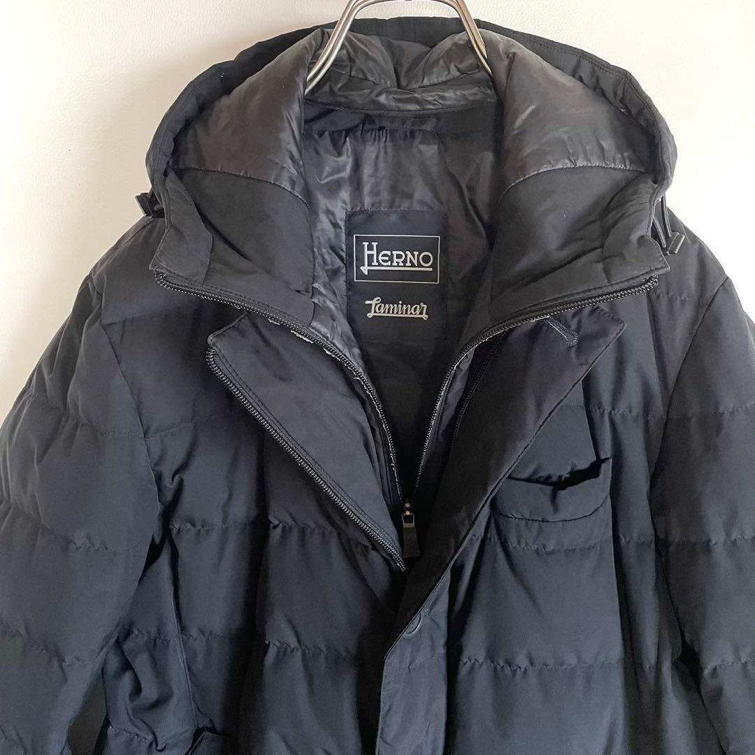 タグ付き＊HERNO ラミナー ダウンコート ブラック 48