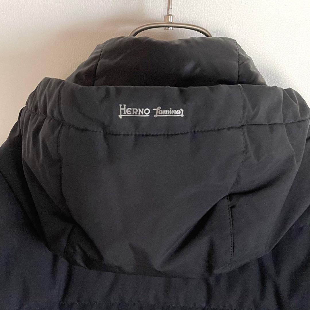 タグ付き＊HERNO ラミナー ダウンコート ブラック 48
