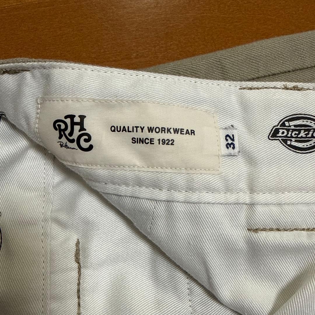 ロンハーマン RHC × ディッキーズ　コットンスリムパンツ　ベージュ