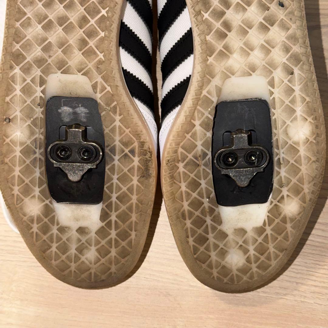 adidas velosamba white　SPDペダルセット