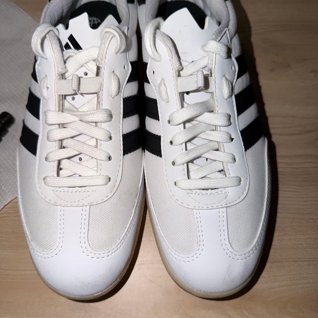 adidas velosamba white　SPDペダルセット