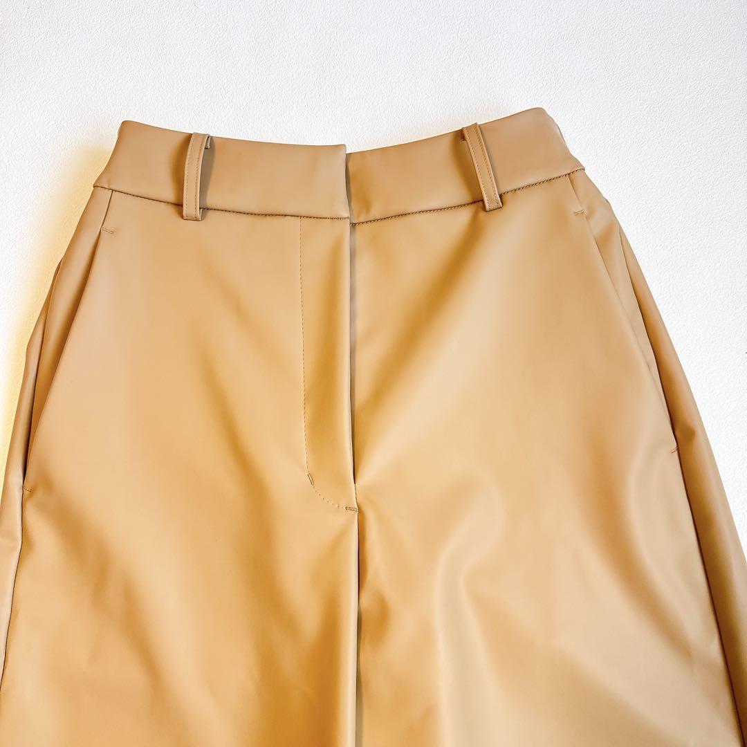 Heve ヘイヴ 24AW rubber pants ラバーパンツ　キャメル36