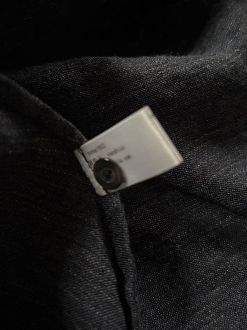 【美品】yunahica インディゴリネン フリルブラウス サイズ2