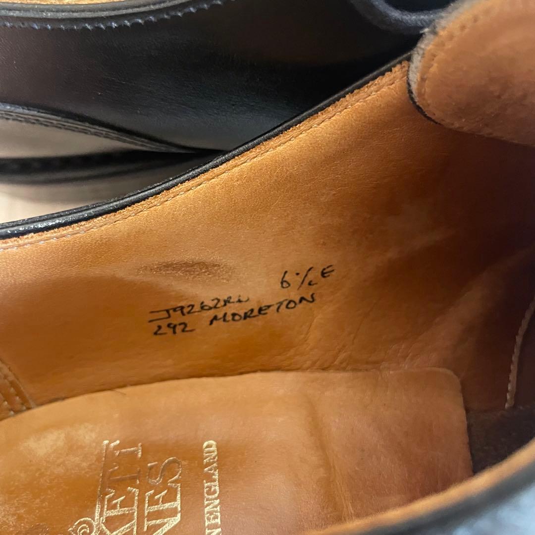 クロケット&ジョーンズ　モールトン　MORETON 6.5E 黒　ブラック　革靴