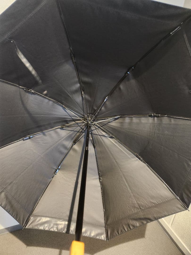 【美品】サンバリア100 折りたたみ日傘　二段折り 持ち運び用カバー付き